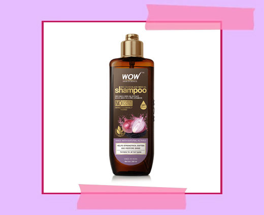 best shampoo for hair fall - WOW Skin Science Onion Oil Shampoo