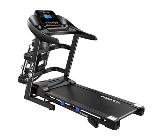Reach motorized treadmill with massager