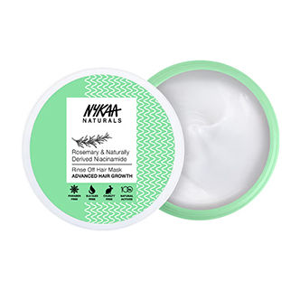 Nykaa Naturals Rosemary & Naturally Derived Niacinamide Hair Growth Sulphate Free Hair Mask