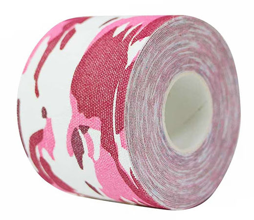 Strauss kinesiology sports tape in camo pink