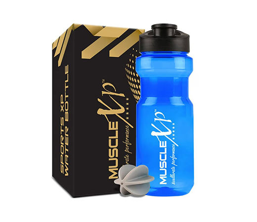 MuscleXP sports water bottle with blender