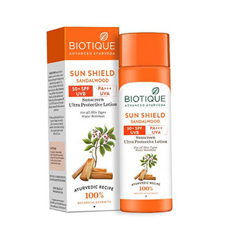 Biotique Bio Sandalwood Ultra Soothing Face Lotion 50+ SPF UVA/UVB Sunscreen