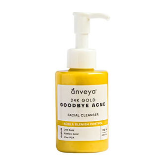 Anveya 24K Gold Goodbye Acne Facial Cleanser