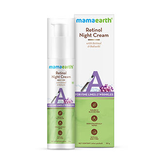 Mamaearth Retinol Night Cream With Retinol & Bakuchi For Fine Lines & Wrinkles