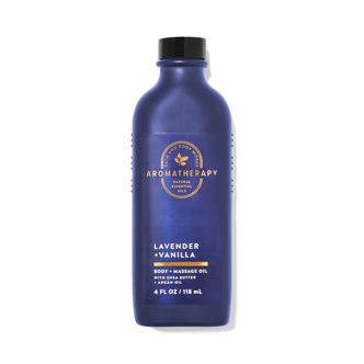 Bath & Body Works Aromatherapy Lavender + Vanilla Body Massage Oil