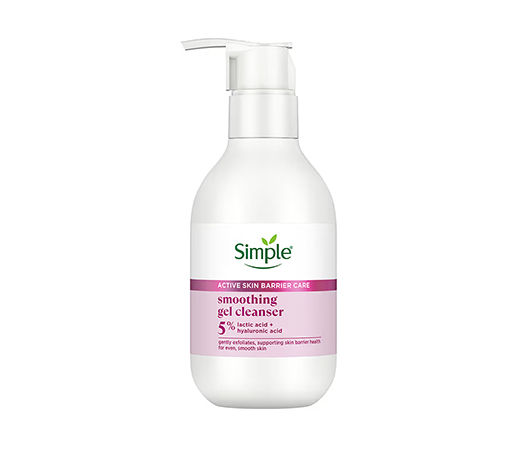 Simple Barrier Care Smoothing Gel Cleanser With 5% Lactic Acid