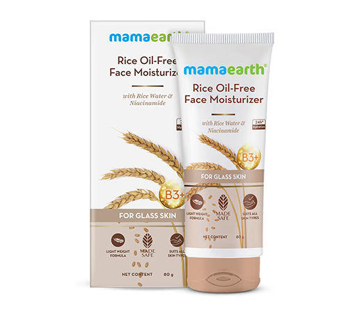 Mamaearth Oil-Free Moisturiser With Rice Water & Niacinamide