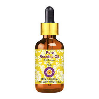  Deve Herbes Pure Rosehip Seed Oil (Rosa rubiginosa) Cold Pressed for Skin Hydration & Wrinkles (15ml)