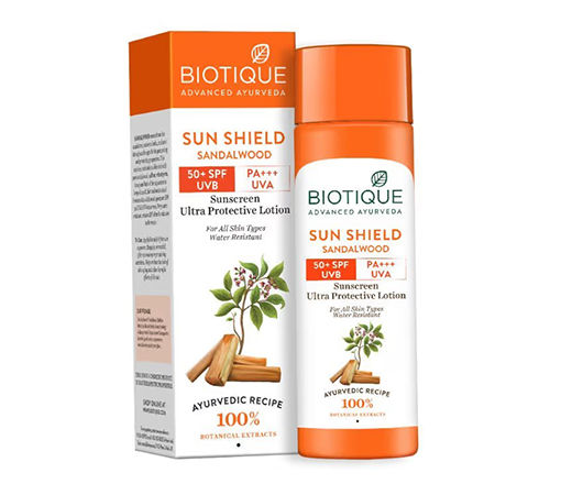 Biotique Sun Shield Sandalwood Ultra Protective Lotion with SPF 50