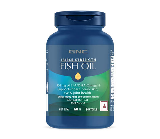 GNC Triple Strength Fish Oil Omega 3 Capsules