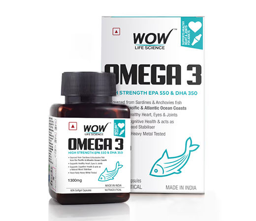 WOW Life Science Omega-3 1300mg Capsules