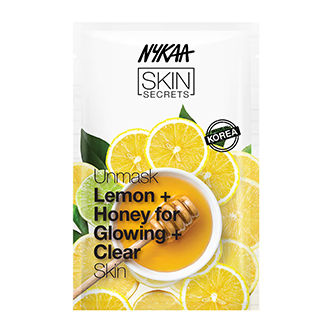Nykaa Skin Secrets Indian Rituals Lemon + Honey Sheet Mask For Glowing & Clear Skin
