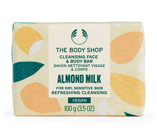 The Body Shop Almond Milk & Honey Soothing & Caring Cleansing Bar