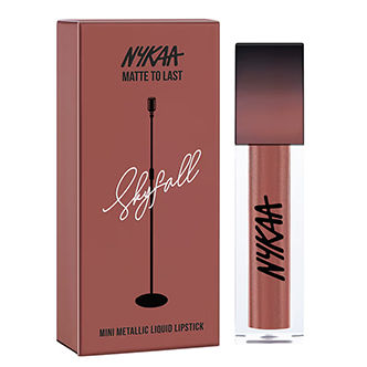 Nykaa Matte to Last! Mini Metallic Liquid Lipstick - Skyfall