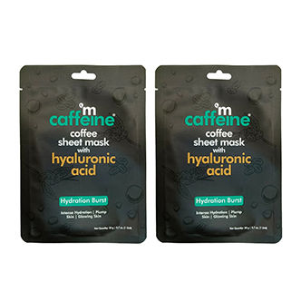MCaffeine Hyaluronic Acid Face Sheet Mask with Coffee
