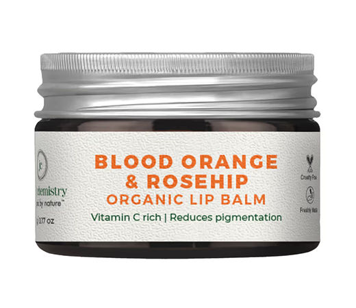 Juicy Chemistry Blood Orange & Rosehip Organic Lip Scrub - For Pigmented Lips