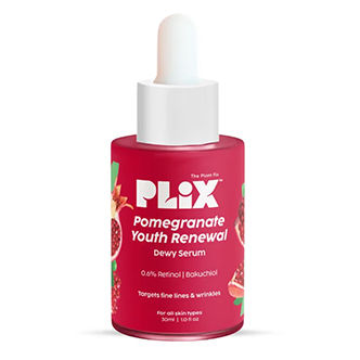 PLIX Pomegranate 0.6% Retinol & 0.2% Bakuchi Oil Night Face Serum