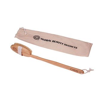 Global Beauty Secrets Dry Brush With Removable Wood Handle