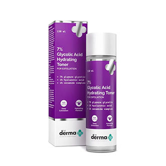 The Derma Co 7% Glycolic Acid Hydrating Toner - with Ceramides and Hyaluronic Acid for All Skin Types