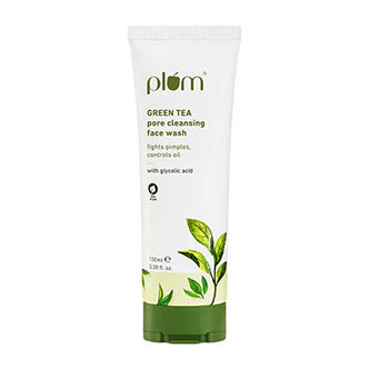 Plum Green Tea Pore Cleansing Gel Face Wash With Glycolic Acid - Fights Acne & Oil For Clear Skin