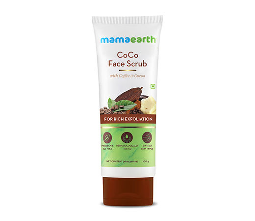 Mamaearth CoCo Face Scrub with Coffee & Cocoa for Rich Exfoliation