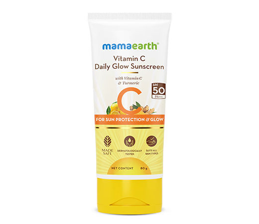 Mamaearth Vitamin C Daily Glow Sunscreen SPF 50 PA+++