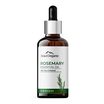 Aravi Organic Rosemary Essential Oil For Hair Growth & Longer Hair