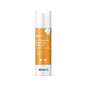 The Derma Co 1% Hyaluronic Sunscreen Aqua Gel With Spf 50 Pa++++ For Broad Spectrum