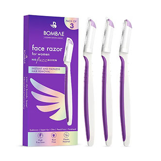 Bombae Reusable & Painless Face & Eyebrow Razor For Instant Glowing Skin & Hair Removal-Pack Of 3