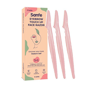 Sanfe Eyebrow Touch Up Hair Removing Face Razor Women Reusable Instant & Painless