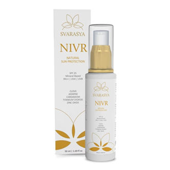 Svarasya Nivr Natural Sunscreen Lotion Cream SPF 21 Paraben Free/Sulphate Free/SLS Free