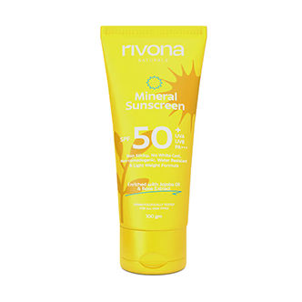 Rivona Naturals Mineral Sunscreen With SPF 50 UVA UVB Protection