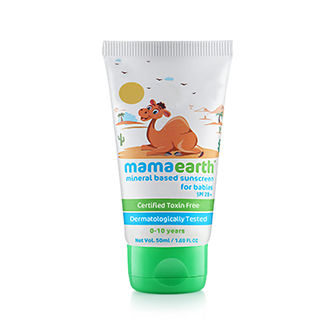 Mamaearth Mineral-Based Sunscreen For Babies SPF20+