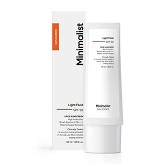 Minimalist Light Fluid SPF 50 Face Sunscreen