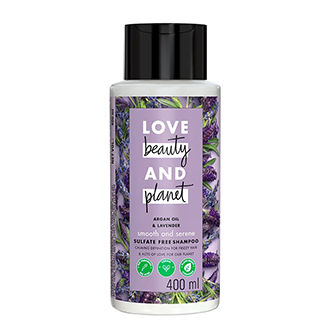 Love Beauty & Planet Argan Oil And Lavender Sulphate Free Shampoo For Dry & Frizzy Hair
