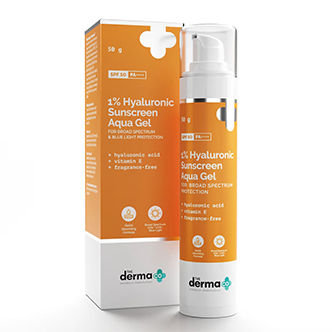 The Derma Co 1% Hyaluronic Sunscreen Aqua Gel With Spf 50 Pa++++ For Broad Spectrum
