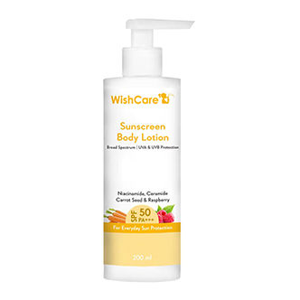 Wishcare Sunscreen Body Lotion SPF 50 Broad Spectrum PA+++ UVA & UVB Protection - Body Sunscreen
