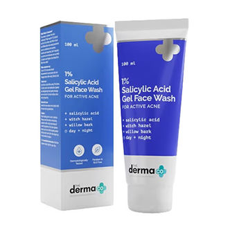 The Derma Co. 1% Salicylic Acid Face Wash for Active Acne with Salicylic Acid & Witch Hazel
