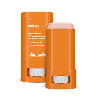 The Derma Co. Hyaluronic Sunscreen Stick with SPF 60 and PA++++ for Easy Reapplication