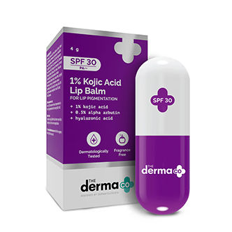 The Derma Co SPF 30 Lip Balm with 1% Kojic Acid, Hyaluronic Acid & Alpha Arbutin