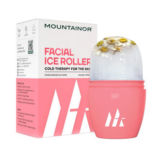 Mountainor Silicone Facial Ice Roller, Glow & Under Eye Care Face & Neck Toning Skin Care - Pink