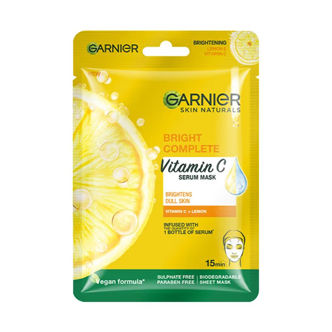 Garnier Skin Naturals Bright Complete Vitamin C Serum Sheet Mask(28gm)