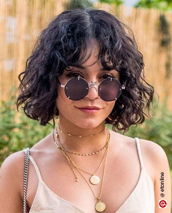 Vanessa Hudgens in a shaggy bob
            