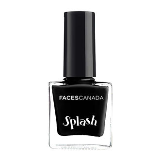 Faces Canada Splash Nail Enamel - Black Beauty
