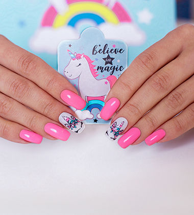 Unicorn nail art
