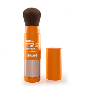 powder sunscreen for expecting mothers - The Derma Co. 100% Mineral Powder Sunscreen
