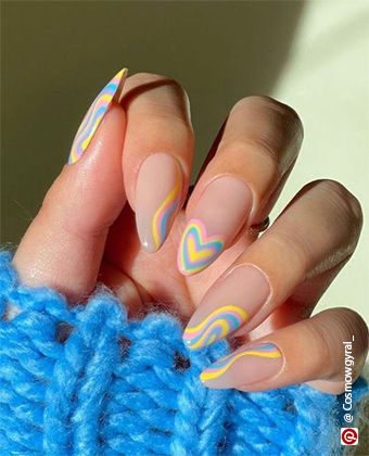 Retro nail art