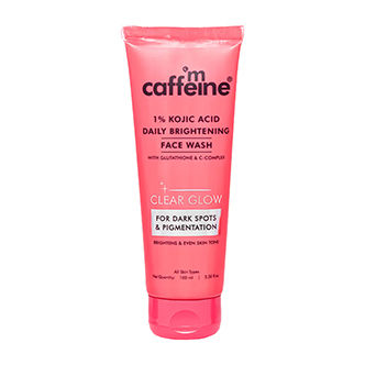 MCaffeine CLEAR GLOW 1% Kojic Acid Daily Brightening Face Wash