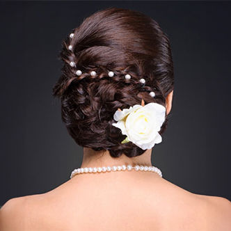 Pearl Accentuated Braided Bun