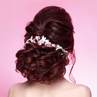 Low Bridal Bun With Puff